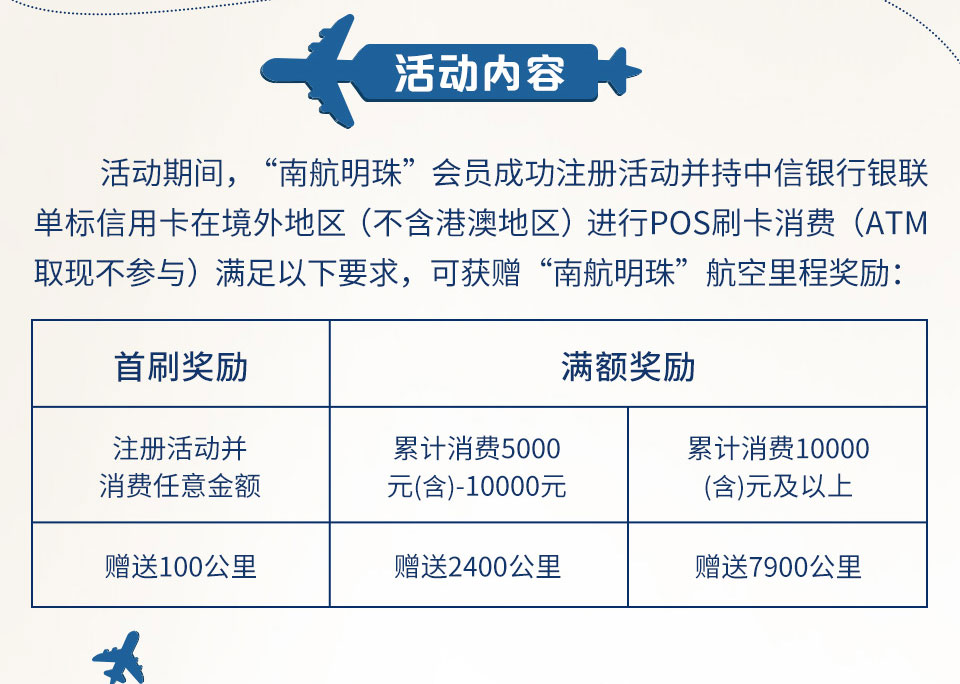 境外刷中信银行银联单标信用卡